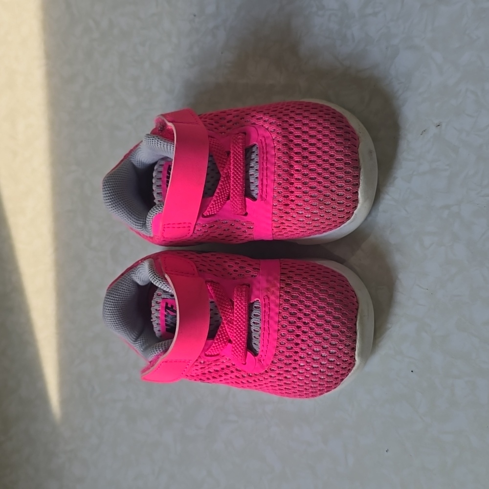 Pink and gray Nike sneakers size 4C‎
